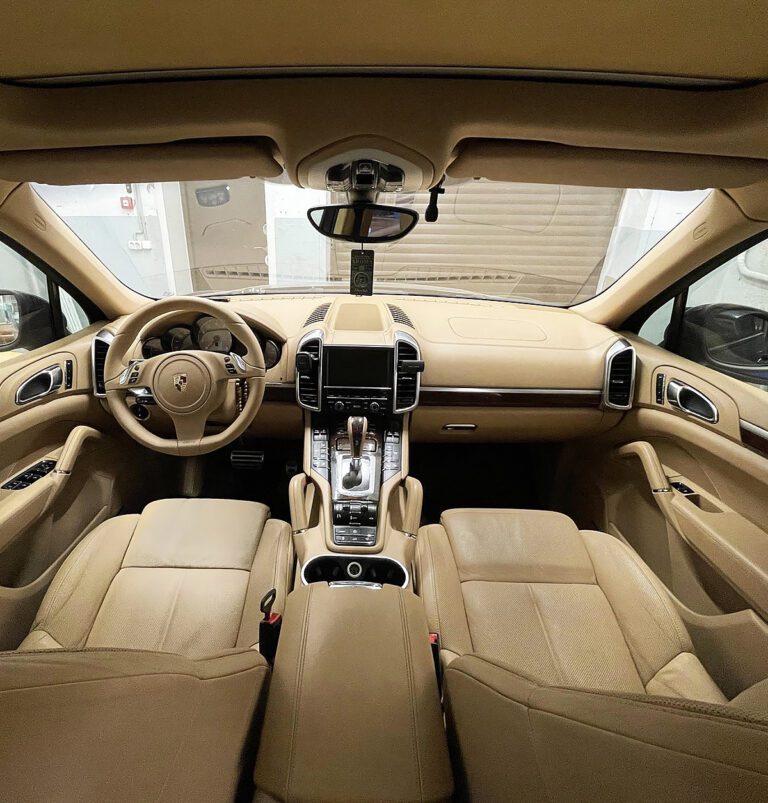 Car leather interior after repair – refreshed and like-new appearance