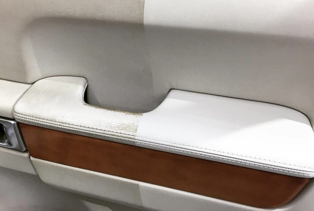 Cleaned car leather – refreshed and spotless surface