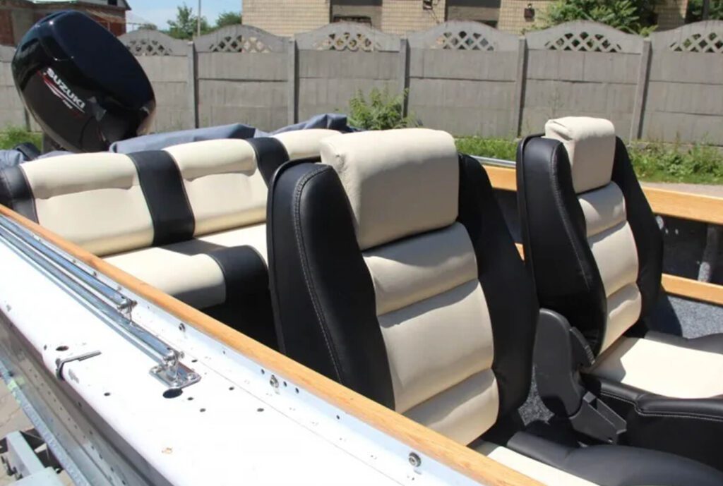 Reupholstered boat seats – fresh marine-grade upholstery